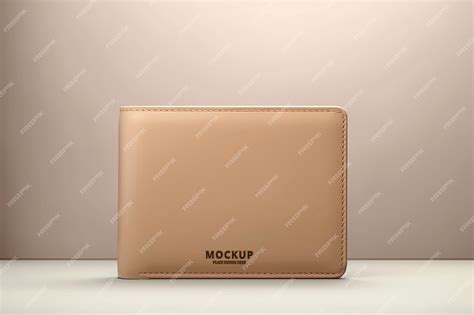 Premium Psd Leather Wallet Logo Mockup Design