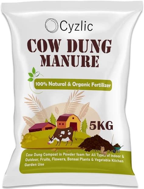 Cyzlic Cow Dung Manure For Plants 5 Kg Fertilizer For Plants