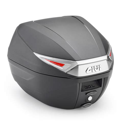 BAULETTO GIVI MONOLOCK 30 LT NERO CON CATADIOTTRI FUMÉ COMPRENSIVO DI