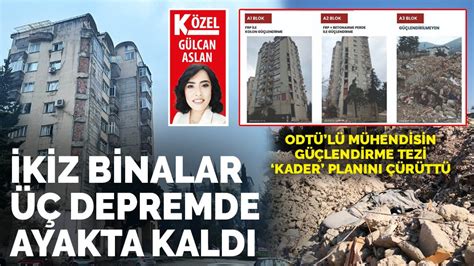 ODTÜ lü mühendisin güçlendirme tezi kader planını çürüttü O bina üç