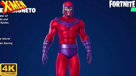 Classic Magneto Skin Showcase Gameplay Fortnite 4k 60fps Youtube