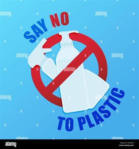 Stop Plastic Pollution Save Our Earth A Banner With A Red Prohibition