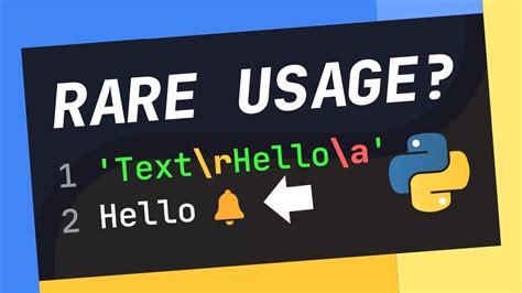 Backslash Has Far More Uses Than You Thought In Python Youtube