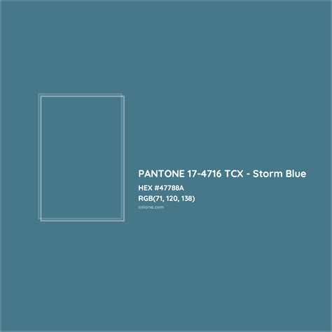 About Pantone 17 4716 Tcx Storm Blue Color Color Codes Similar