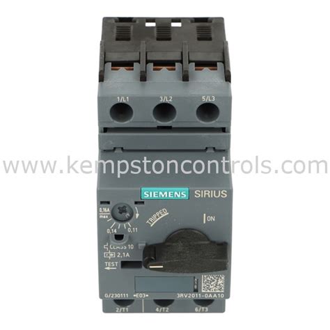 Siemens Rv Aa Circuit Breaker Size S For Motor Protection