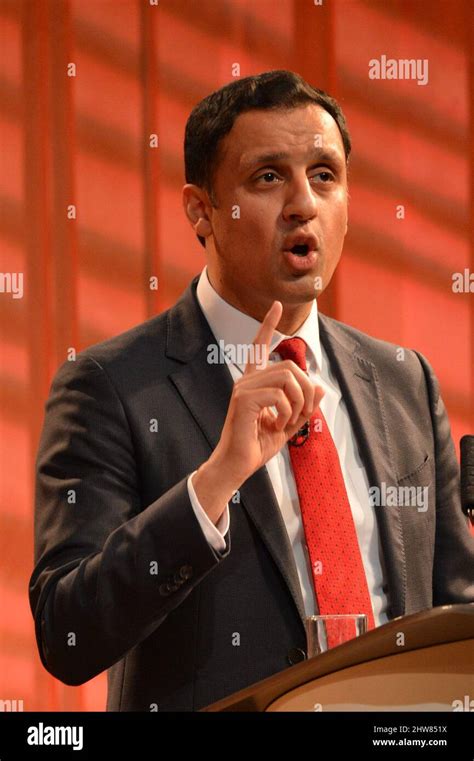 Glasgow Scotland Uk 4 March 2022 Pictured Anas Sarwar Msp