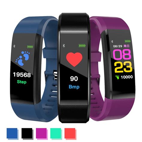 TapicRay Smart Band ID115 Plus Color Screen Wristband Pedometer Fitness