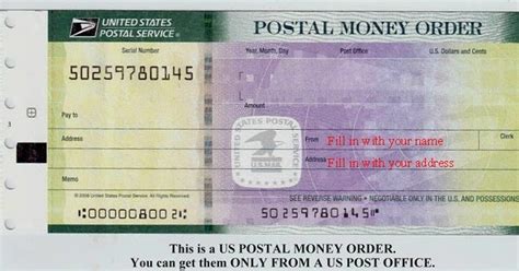 Seb 20 How To Fill Out A Postal Money Order