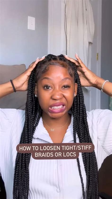 How To Loosen Soretight Braids Or Faux Locs Butterfly Locs Etc Beauty Hack Hairstyle Hack