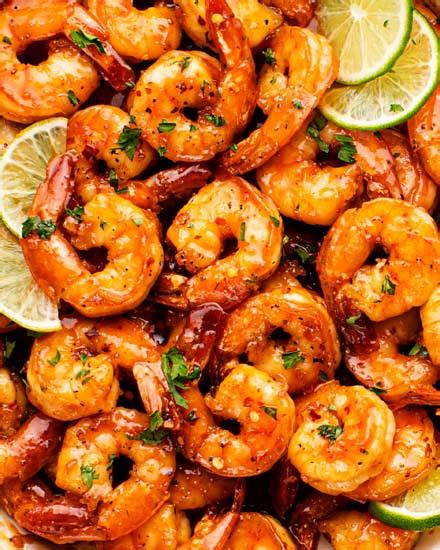 Spicy Honey Lime Shrimp Recipe Quick And Easy The Chunky Chef