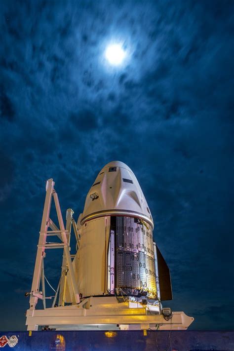 Spacex S Crew Dragon Endurance Arrives At Rocket Hangar In Awesome