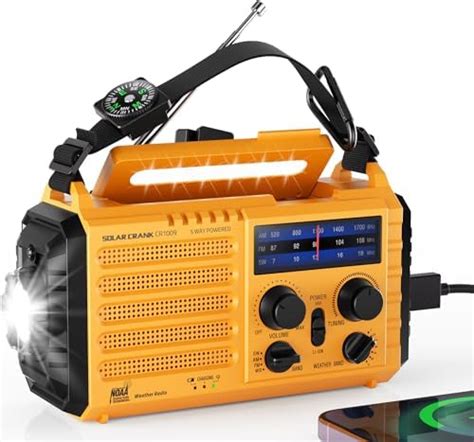 Amazon Emergency Radio Hand Crank Solar Weather Radio Way