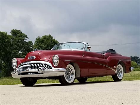 1953 Buick Roadmaster Skylark Manderin Red Convertible 322cu188 Hp