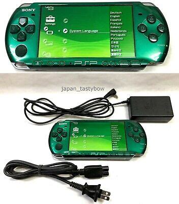 SONY PSP Playstation Portable Spirited Green PSP - 3000 SG Cable ...