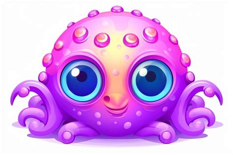 Premium Photo Squid Cute Design Mascot