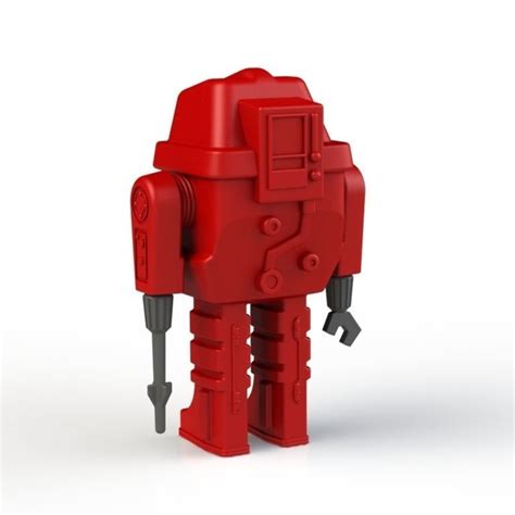 Red Robot Toy | CGTrader