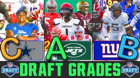 Grading Every Nfl Teams Draft Nfl Draft Grades Youtube