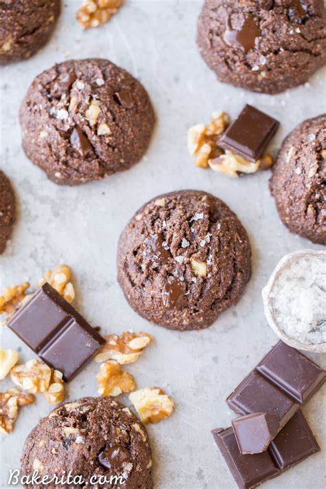 Gluten Free Double Chocolate Chunk Cookies Bakerita