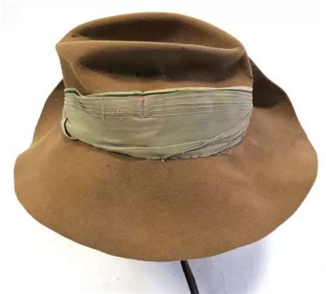 WW2 Dated Far East Bush Slouch Regimentally Flashed Hat In General