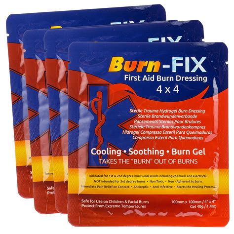 Buy Burn Fix Pack Burn Gel Dressing X Burn Care First Aid