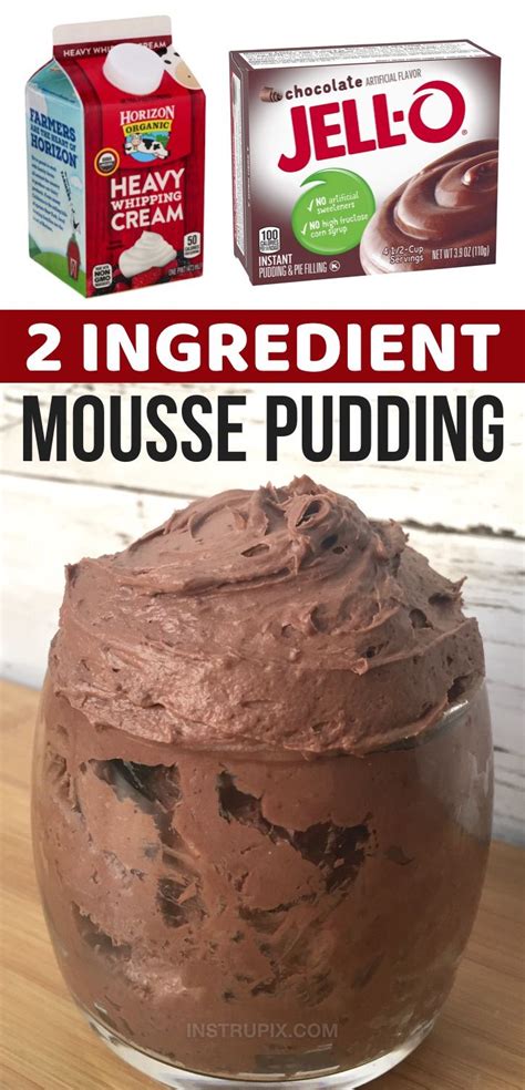 The Easiest Dessert You Will Ever Make 2 Ingredients Recipe Mousse Recipes Easy Dessert