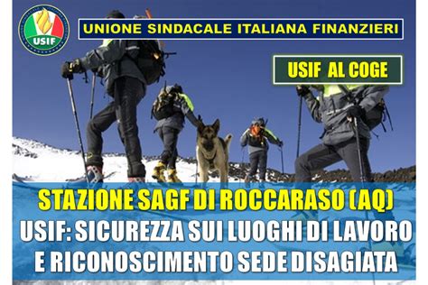 Stazione Sagf Di Roccaraso Usif Al Coge Verifica Della Sicurezza Sui