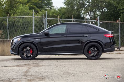 Custom Black Mercedes Gle Sitting On Vossen Rims With Red Brakes