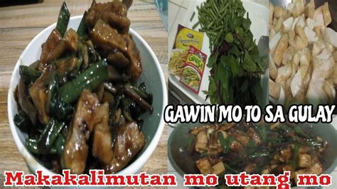 Gulay Is Life Alugbati And Sitaw Sa Tokwa With Oystersauce Lami Gyud