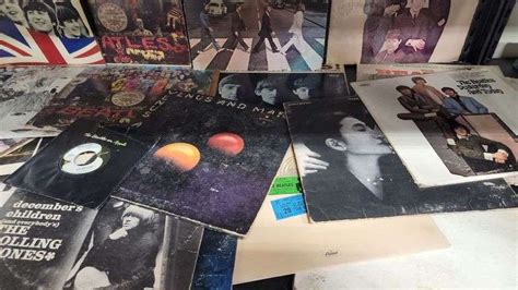 Lot Vintage Record Albums, Beatles, & John Lennon - Dixon's Auction at ...