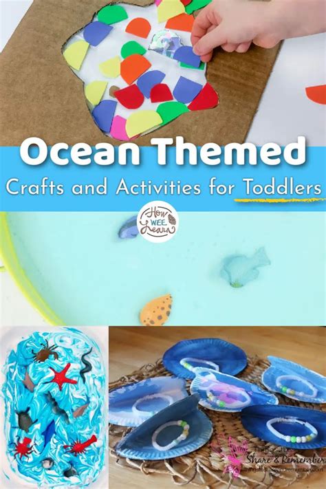 Ocean Arts and Crafts for Toddlers! - How Wee Learn | Toddler crafts, Ocean theme crafts ...