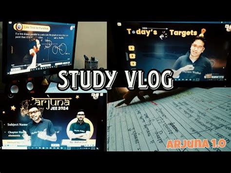 Jee Study Vlog Ft Physicswallah Arjuna Batch Study With