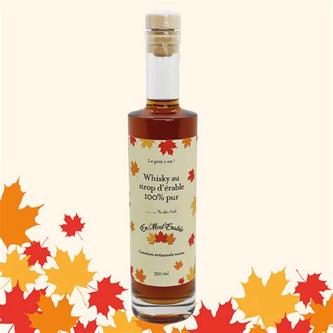 Whisky au sirop d érable 100 pur N 1 SIROP D ERABLE BIO du Canada