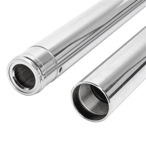 Cycle Standard 39mm Chrome Fork Tubes 29 Inch 4 Over Lowbrow Customs