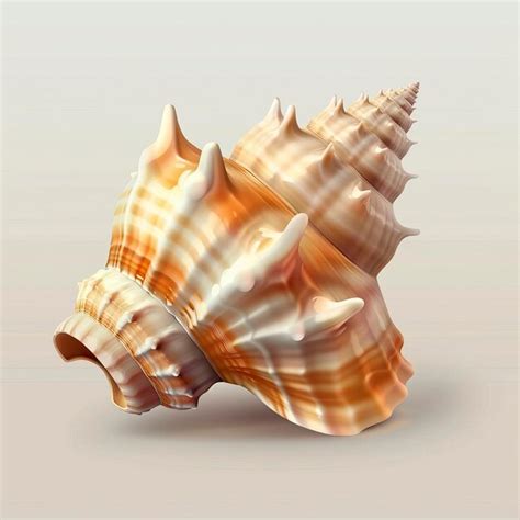 Free Image Of Mollusk Closed Seashell 3d Realistic Icon Premium AI