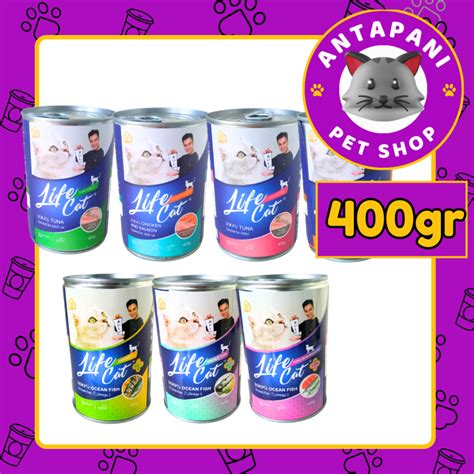 Jual Life Cat Kaleng 400gr All Varian Makanan Basah Kucing Life Cat