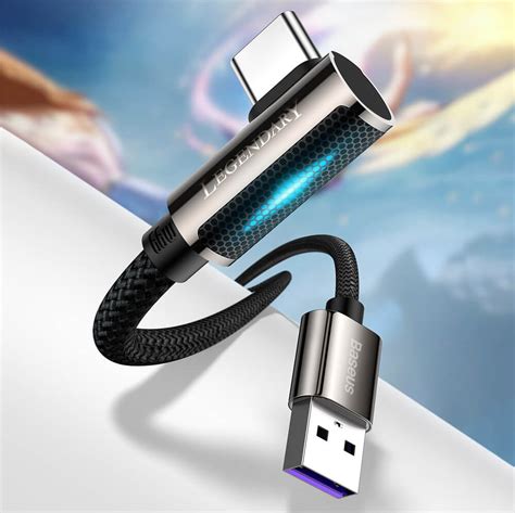 Baseus Legend Elbow USB to USB C Cable PD 2 0 66W CACS000403 здрав