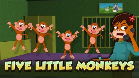 Five Little Monkeys Jumping On The Bed Kids Nursery Rhymes And Songs