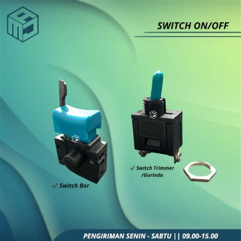 Jual Switch ON OFF Saklar Gerinda Switch Trimmer 3701 Bor 800 HD Router