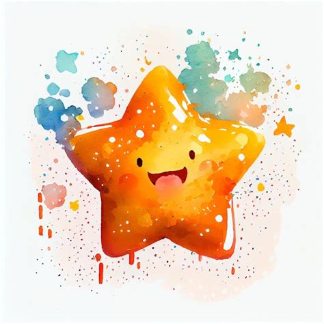 Premium Photo | Abstract emoji star illustration with isolated background