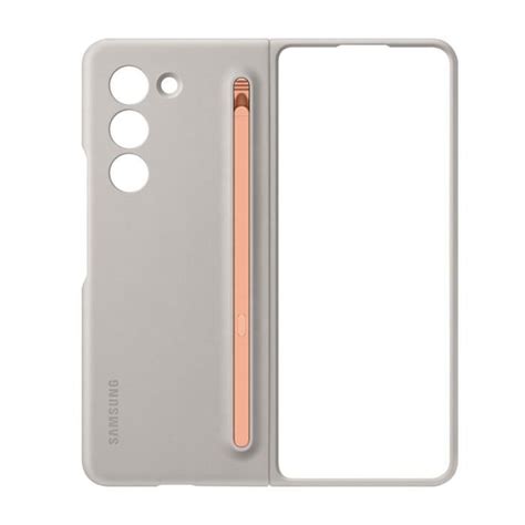 Coque Original pour Samsung Galaxy Z Fold 5 Rigide S Pen Intégré Crème