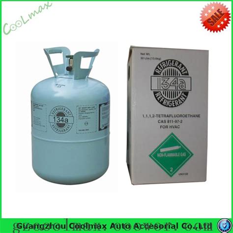 Refrigerant R134a Pure Gas 30lb Cylinder For Auto Air Conditioner Car