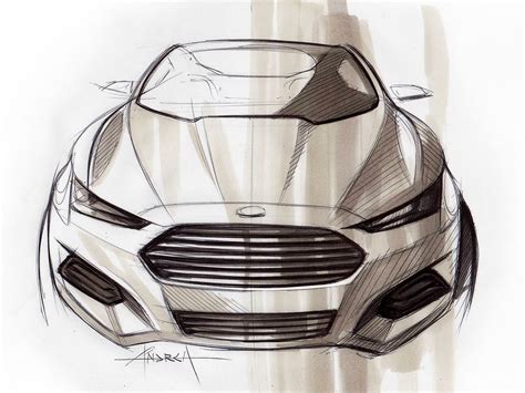 Ford Fusion Design Sketch By Andrea Di Buduo Car Body Design