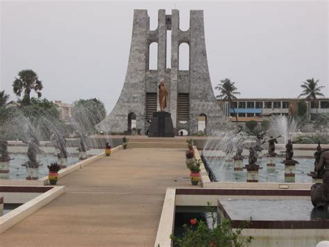 The Kwame Nkrumah mausoleum and memorial park in Accra,Ghana