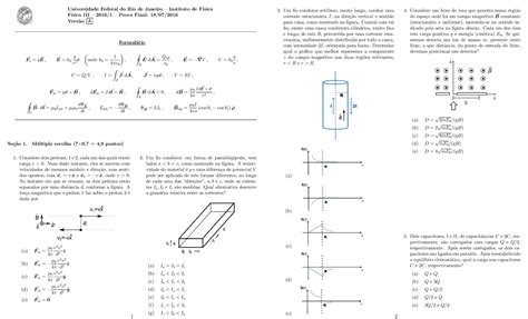 Prova 2016 questões e respostas Universidade Federal do Rio de