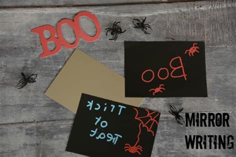 Spooky Mirror Writing Halloween Activities For Kids