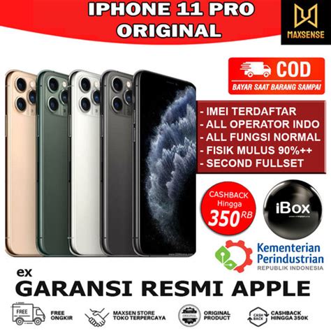 Jual Iphone Pro Gb Gb Gb Second Original Resmi Apple