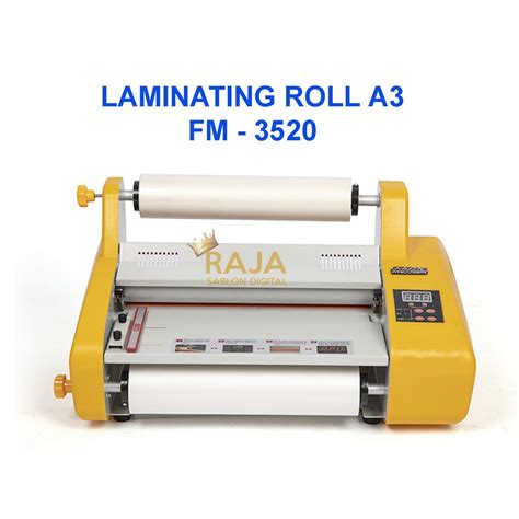 Jual Mesin Laminating Roll FM 3520 Laminator Roll 2 Sisi Shopee