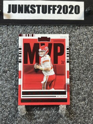 Patrick Mahomes Ii Contenders Mvp Contenders Sp Mvp Pma Kc Chiefs