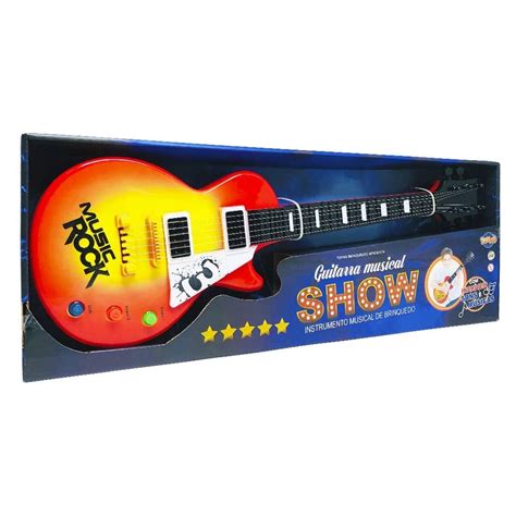 Guitarra Musical Luz E Som Linha Show Toyng Shopee Brasil