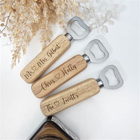 Personalised Bottle Opener Unique Valentines Gift Wedding. Anniversary ...